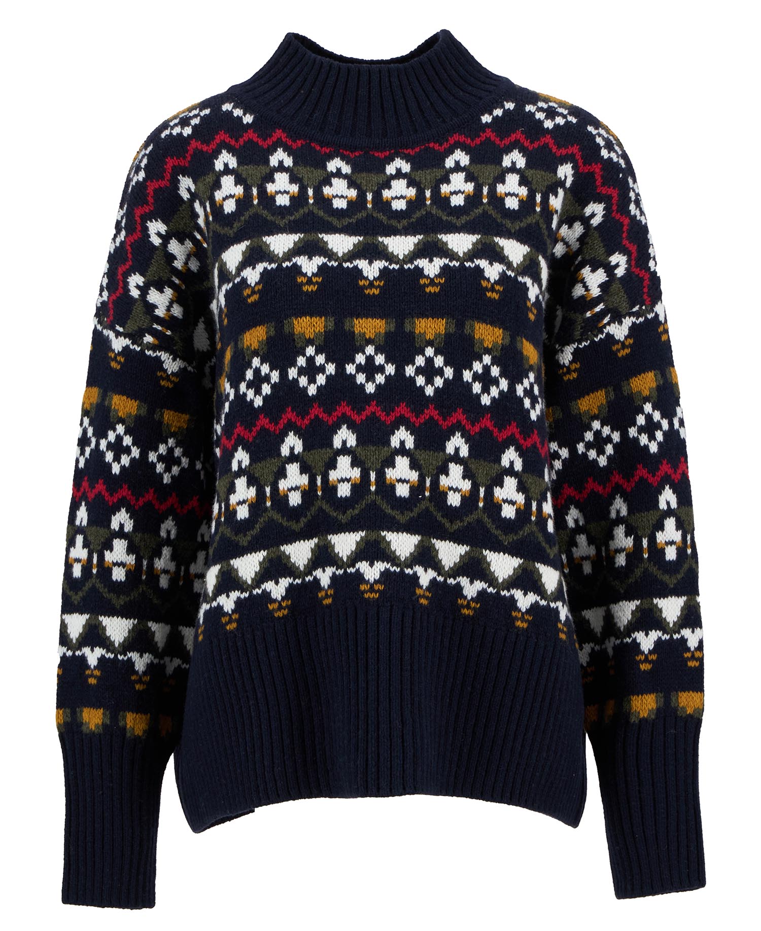 Maglione a collo alto Larisa Fair Isle