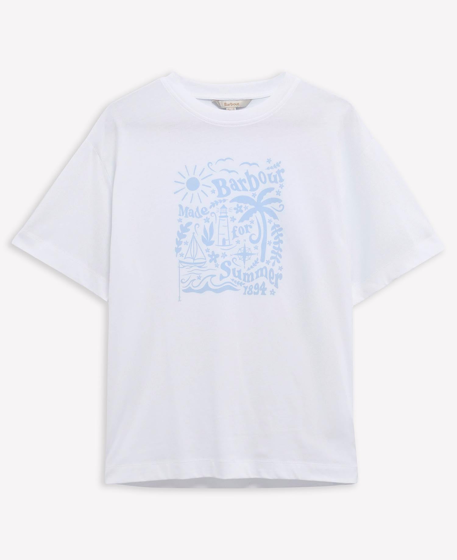 Baiton Graphic T-Shirt White