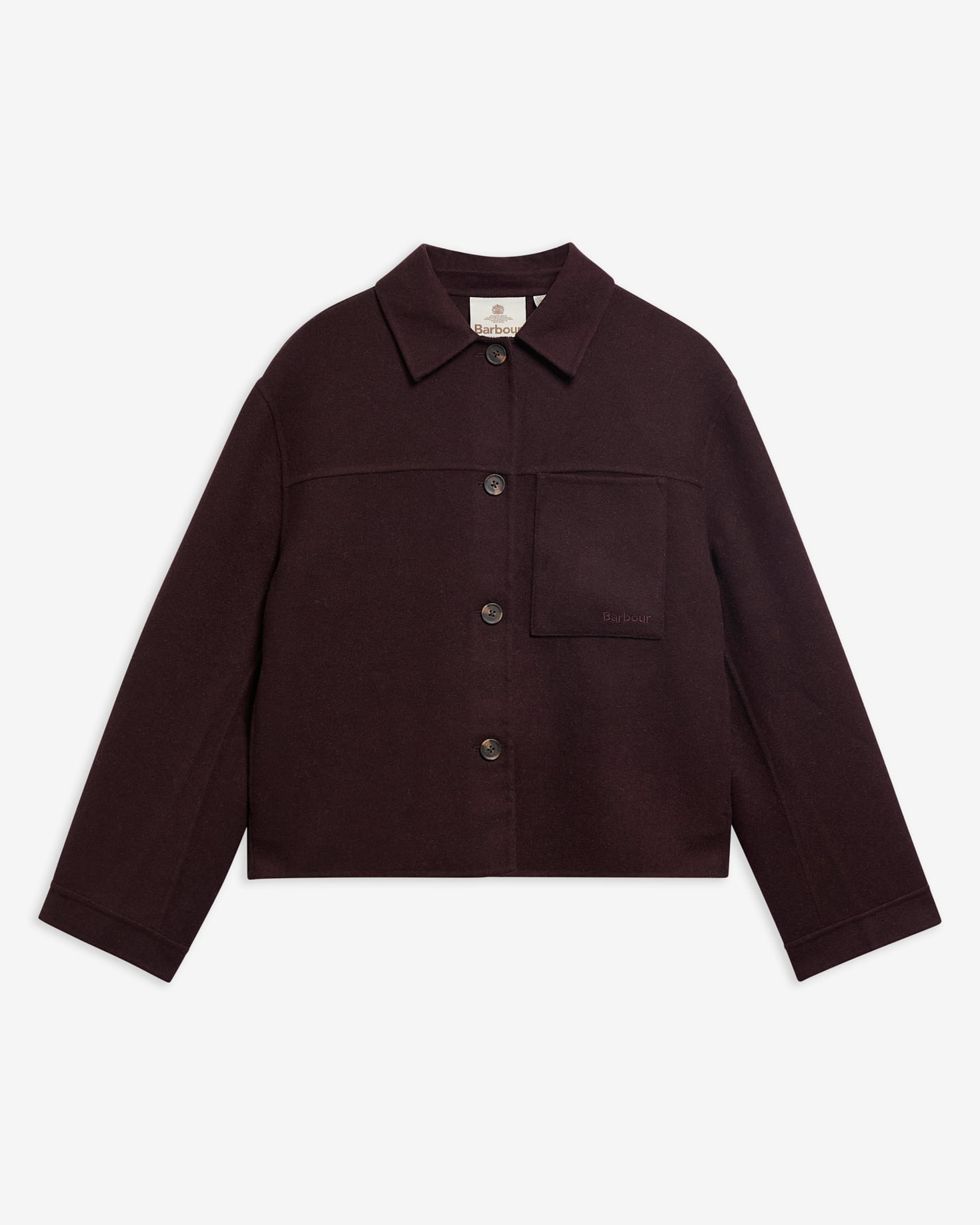 Antonella Wool-Blend Overshirt Fig