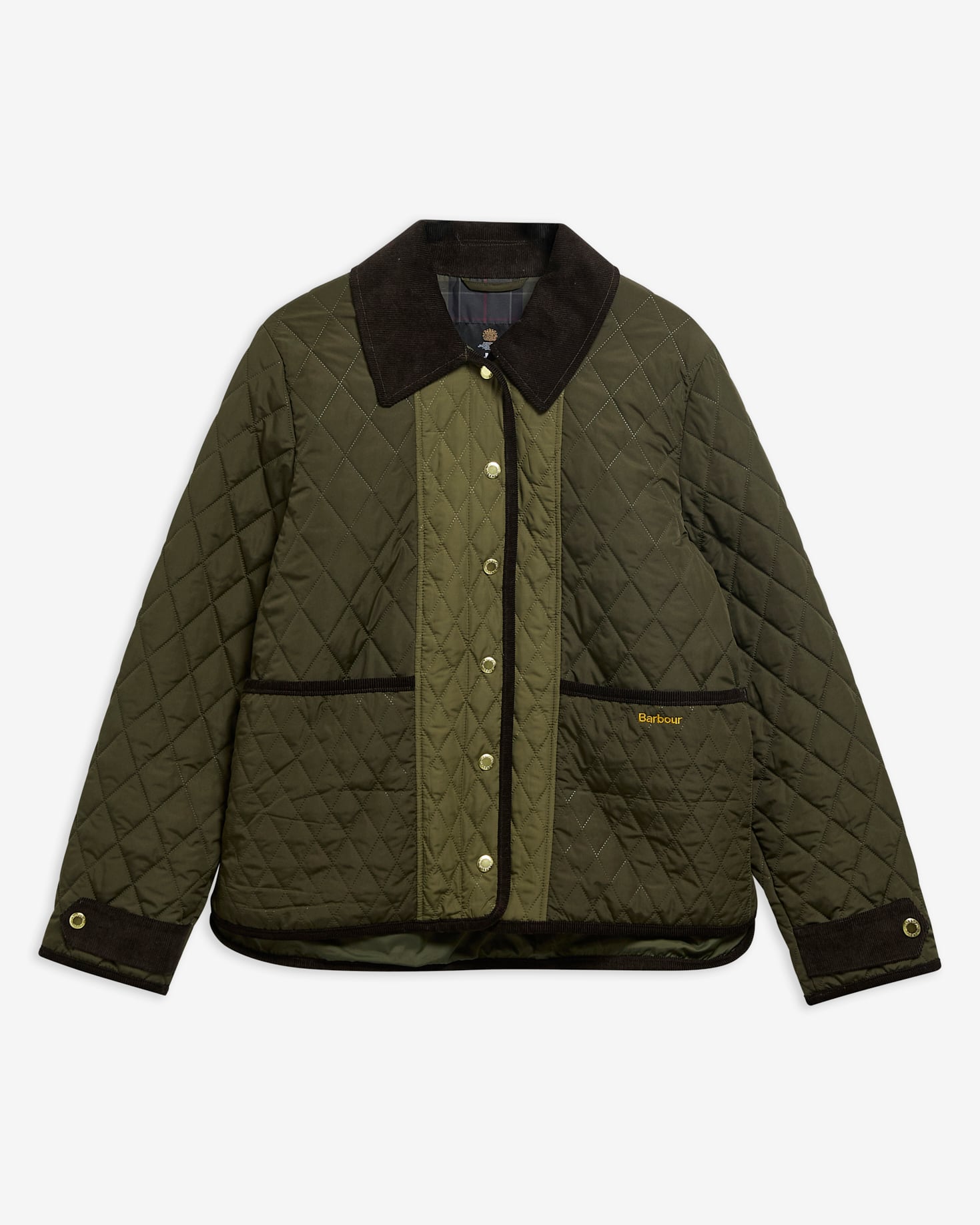 Ainsdale Patchwork Quilted Jacket Olive/Fern/Shadow Classic