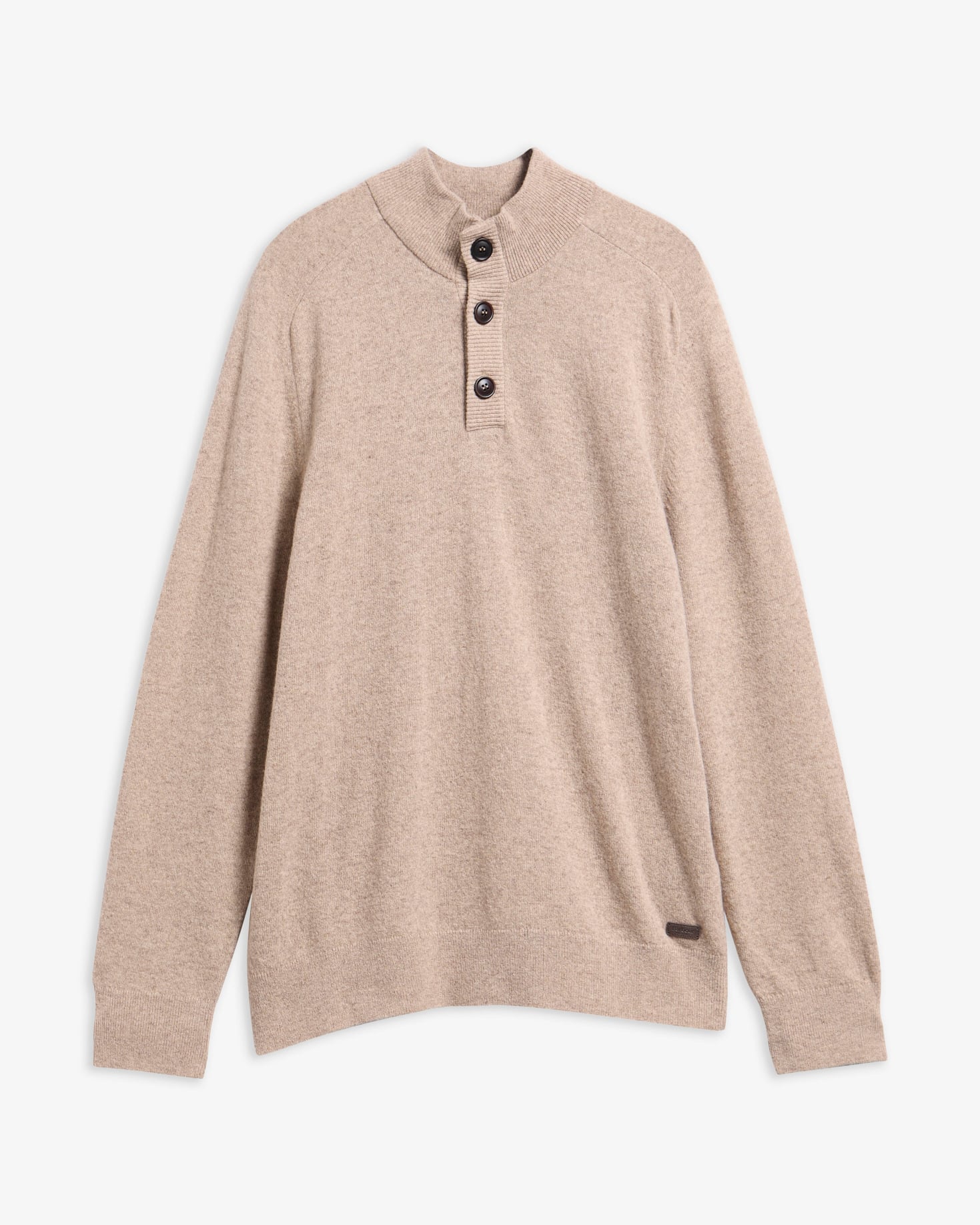 Briggs Half-Button Jumper Military Brown