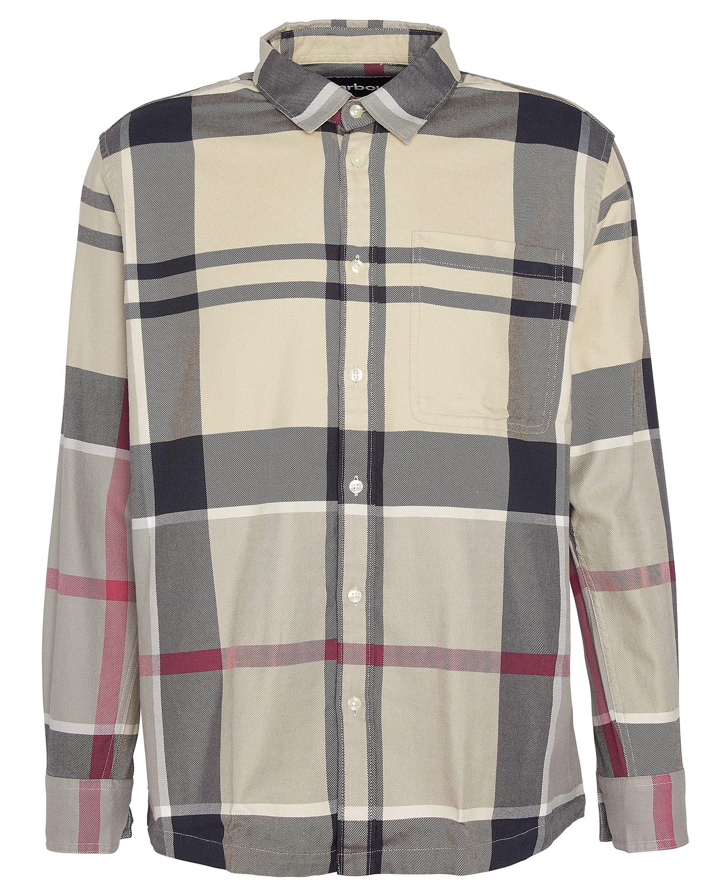 Renford Oversized Long-Sleeved Tartan Shirt