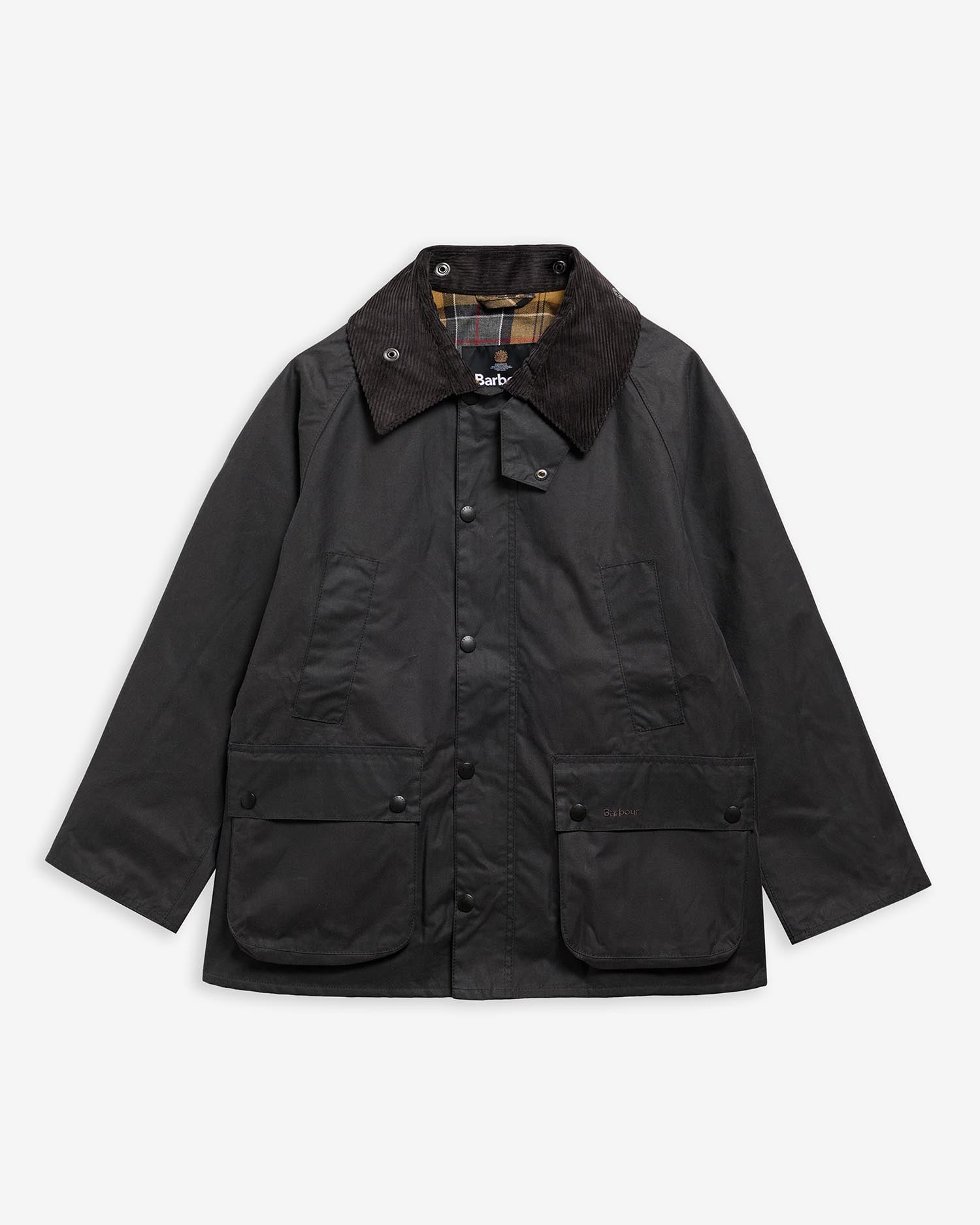 Oversized Bedale Waxed Jacket Classic Grey