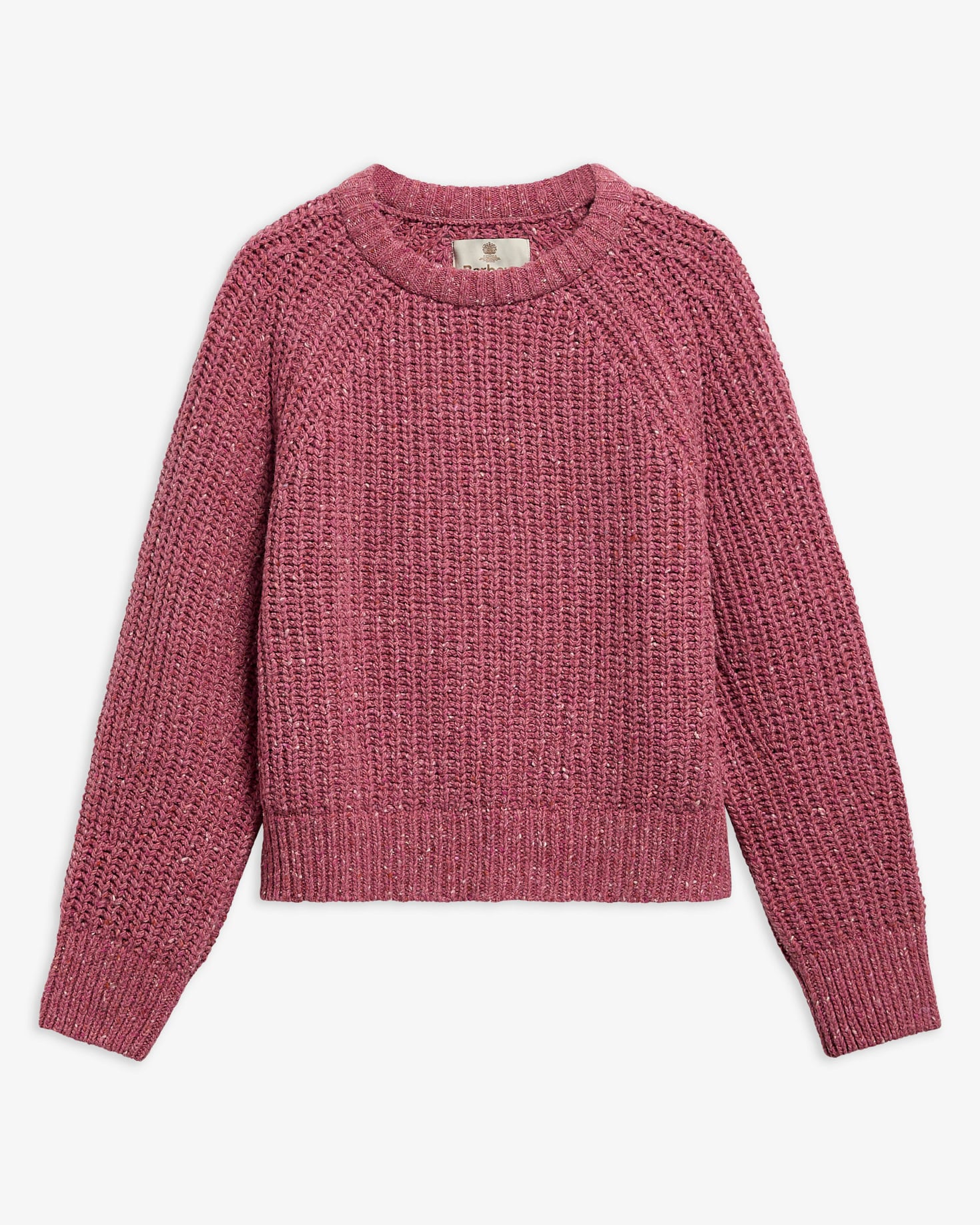 Barbour Pullover Alderney Rundhalsausschnitt aus Woll-Mix Tea Rose