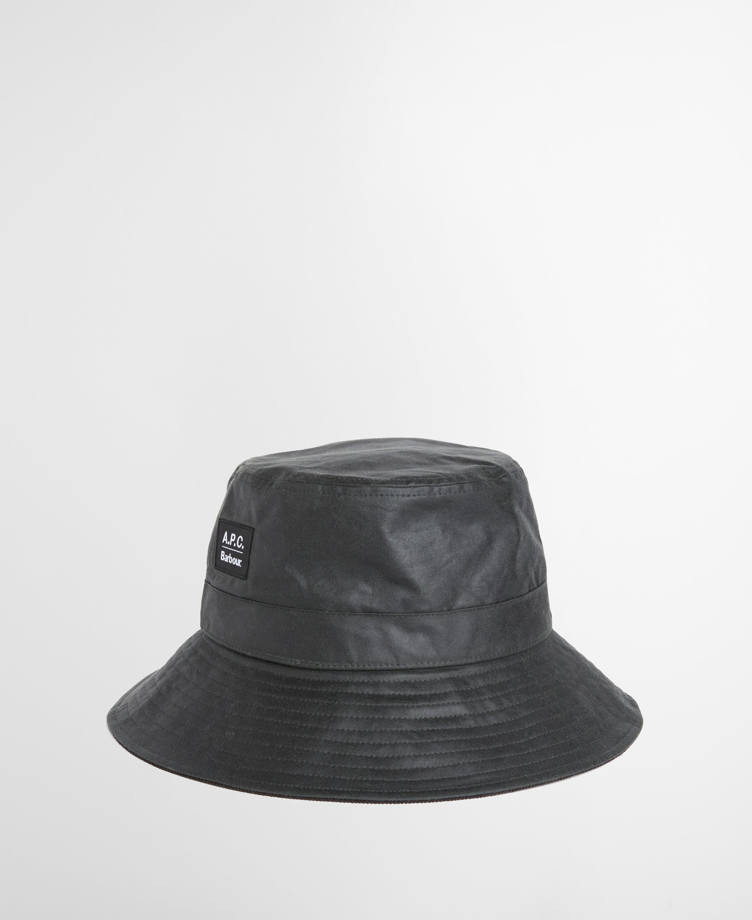 Cappello da pescatore cerato Barbour x A.P.C. Dark Sage
