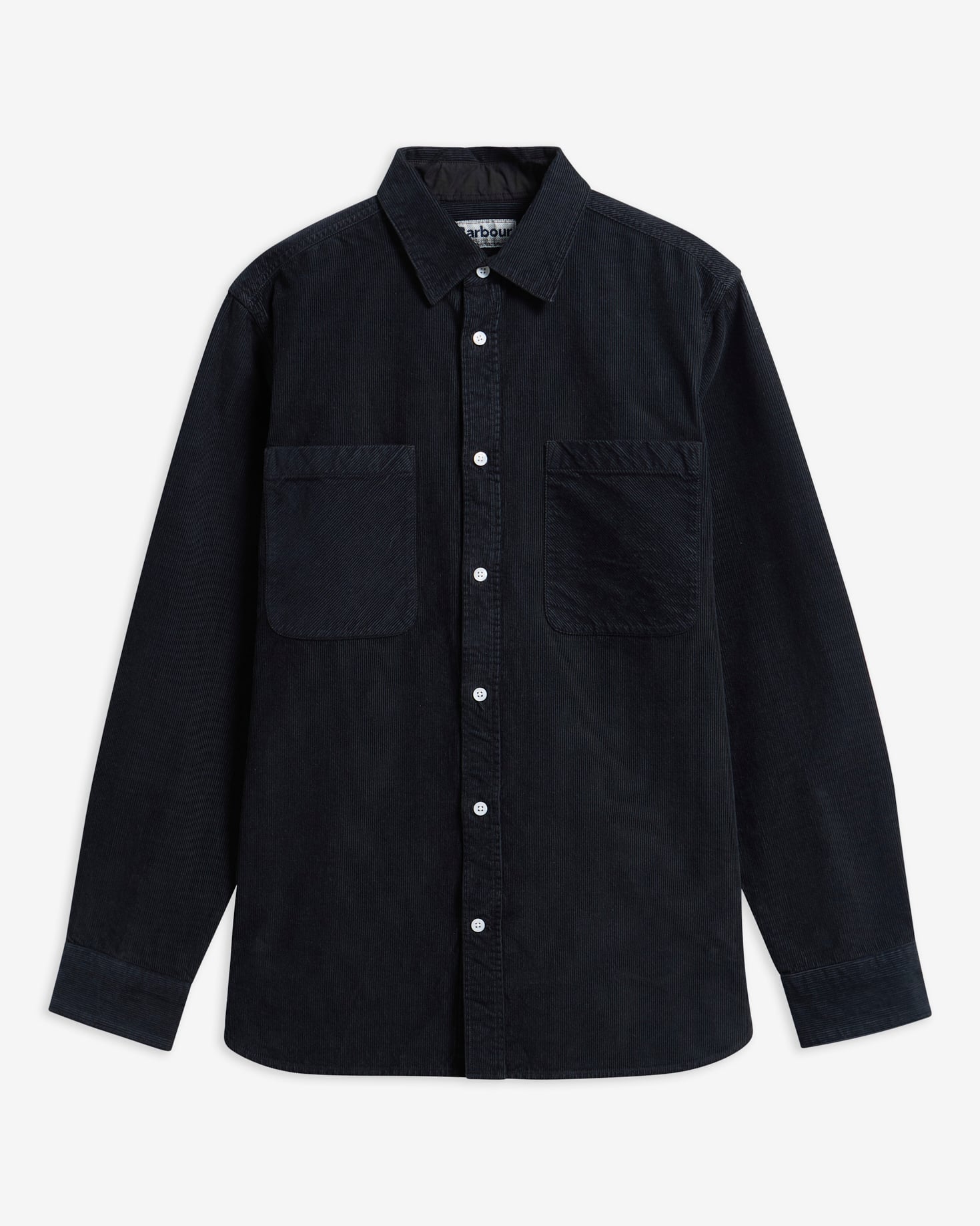 Cord Authentic-Fit Long-Sleeved Shirt Dark Navy