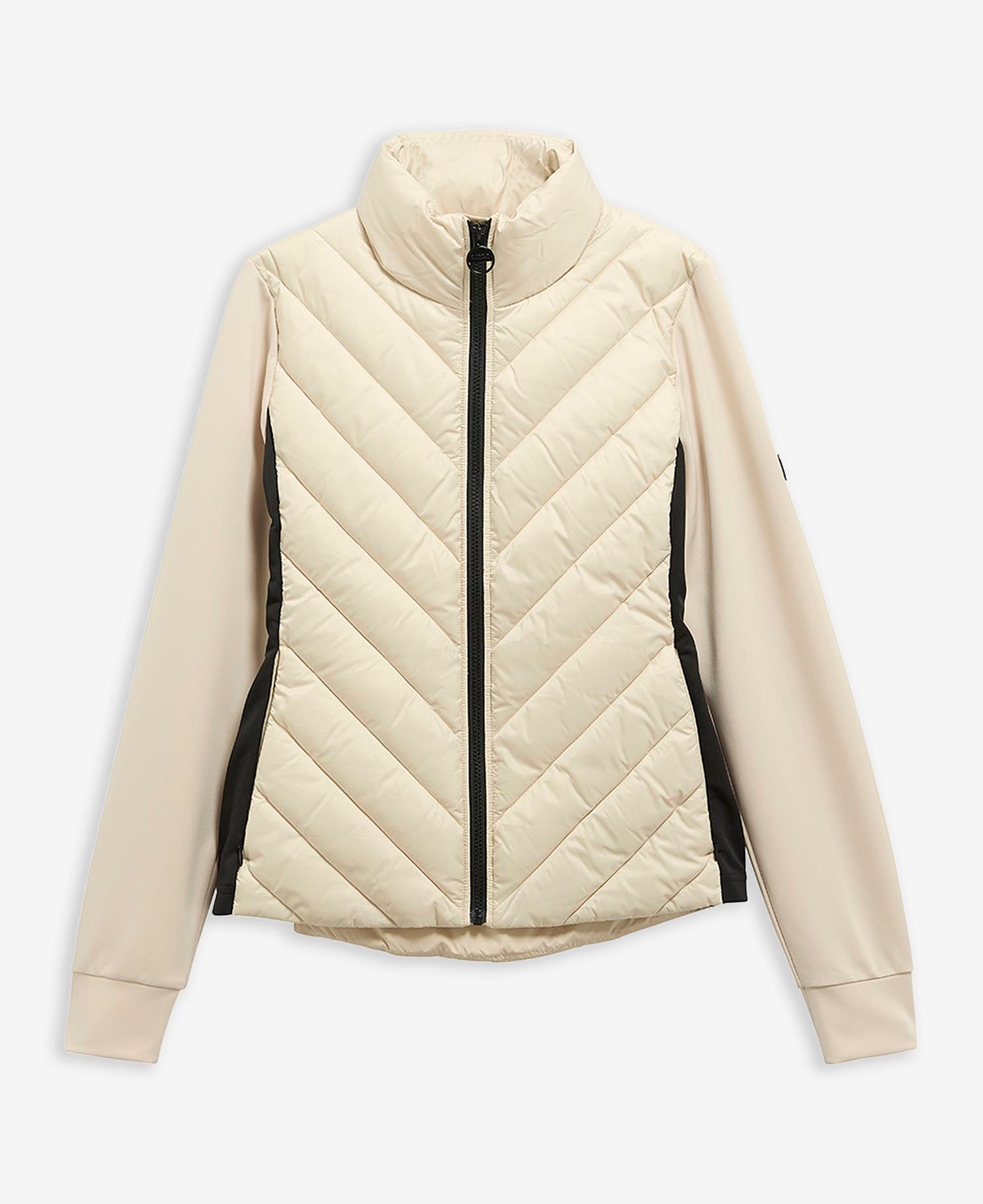 Luxara Quilted Sweat Oyster/Black
