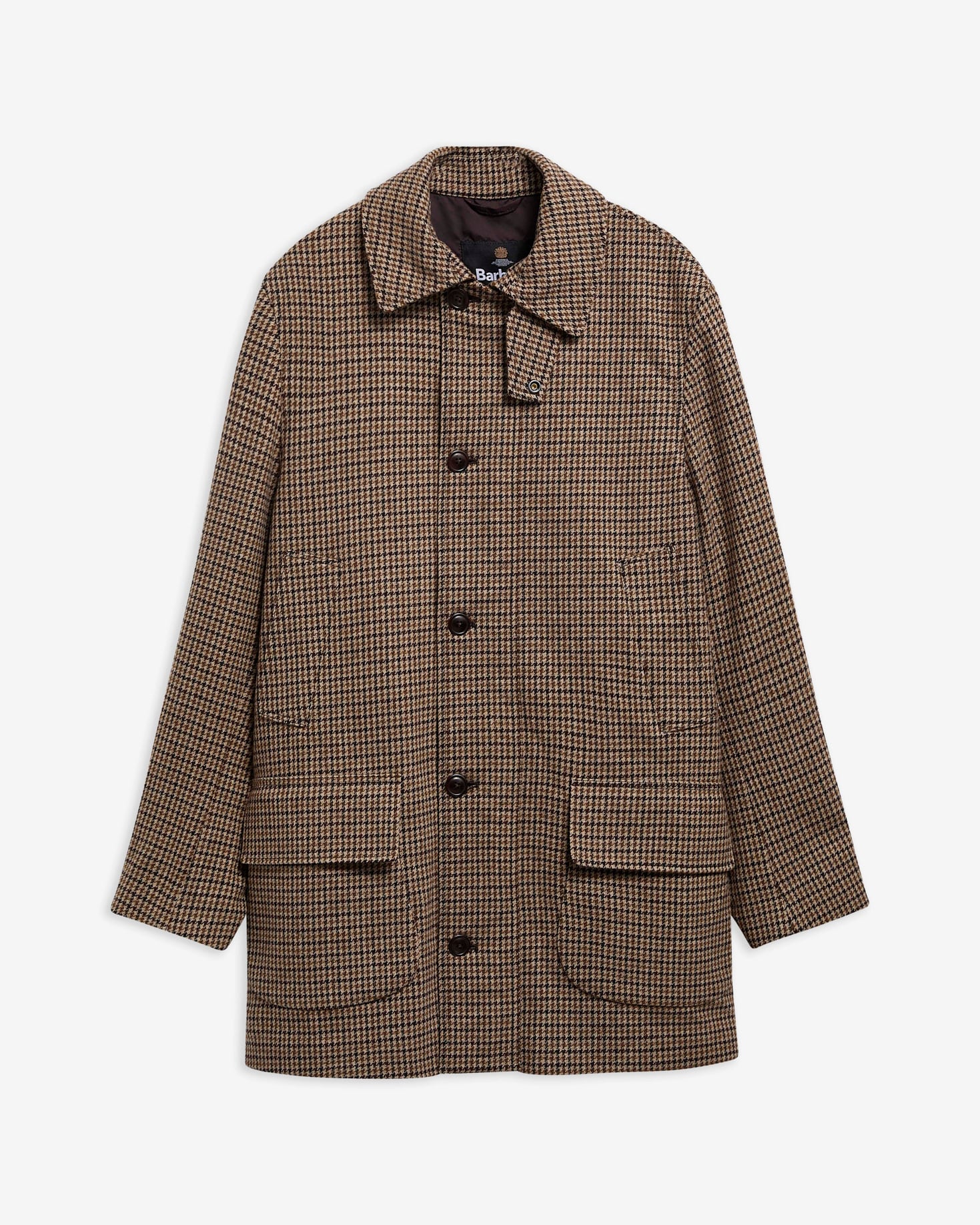 Modified Border Wool Jacket Dark Sand
