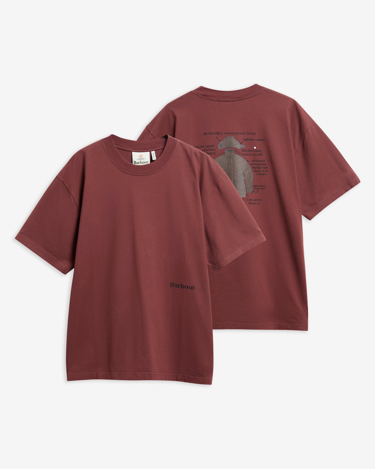 Ursula Graphic Oversized T-Shirt Chestnut