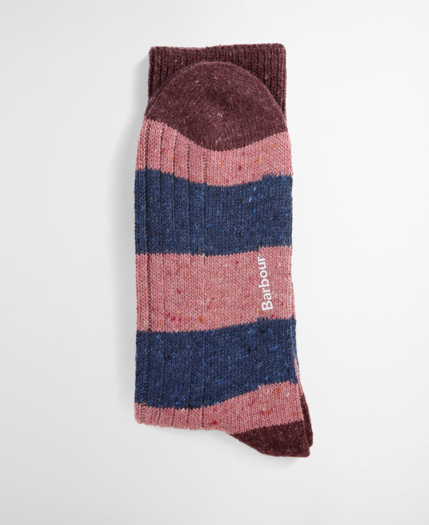 Socken Houghton Stripe Bordeaux/Navy