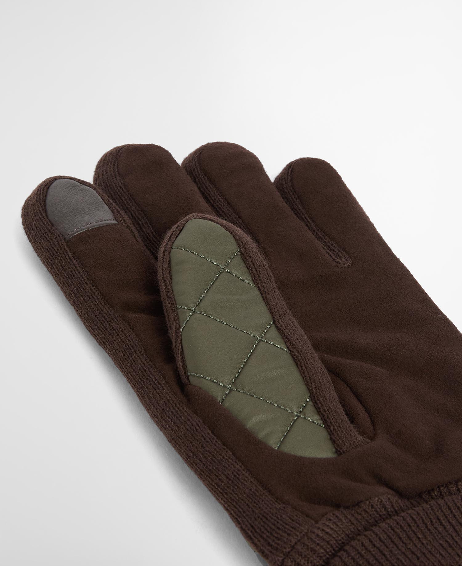 Magnus Quilted Gloves Forest/Brown