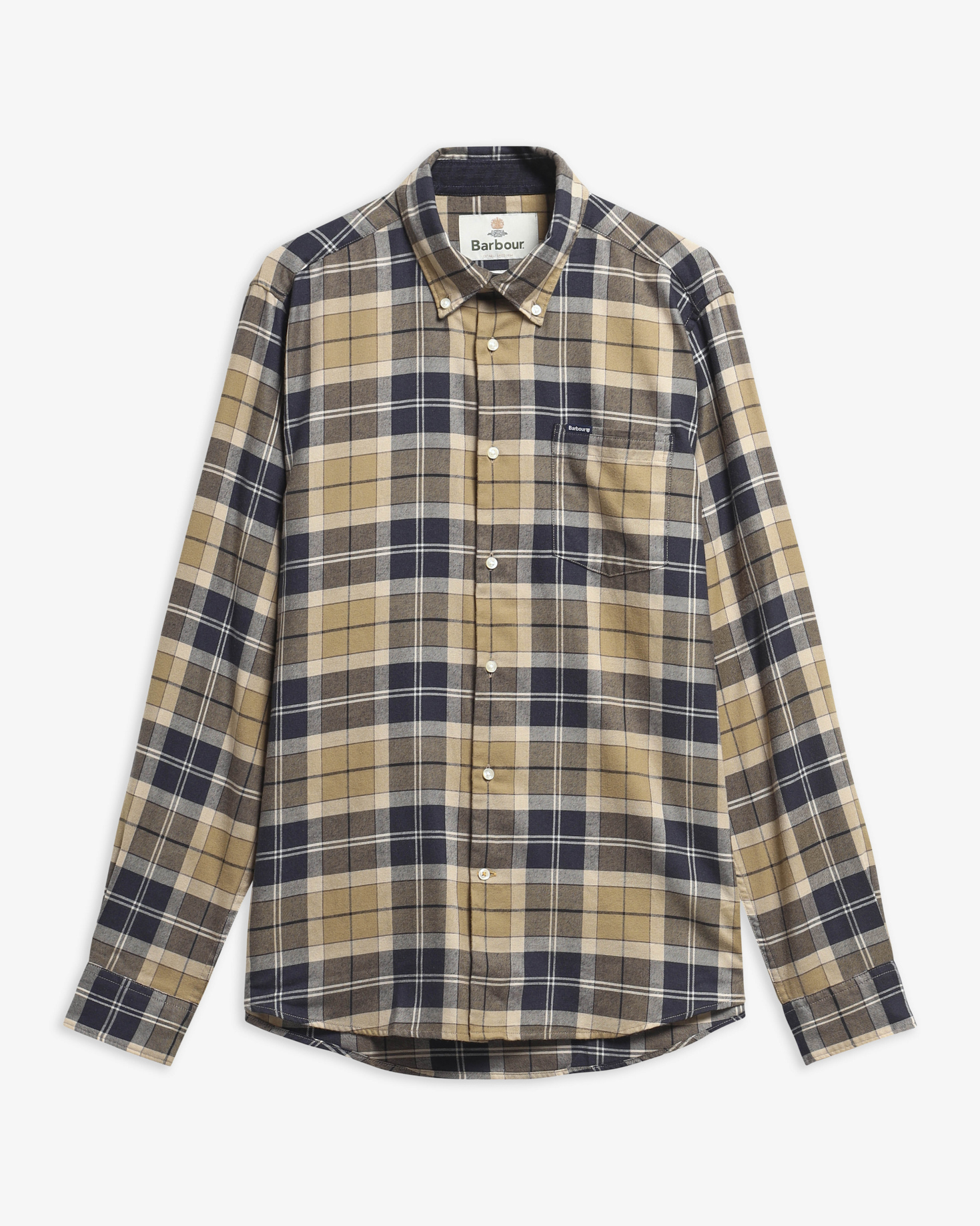 Fortrose Tailored Long-Sleeved Shirt Birchwood Dress Tartan