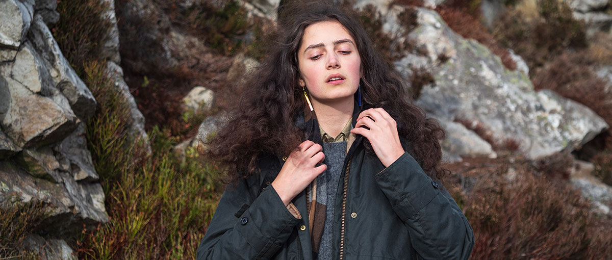 barbour floree waxed cotton jacket