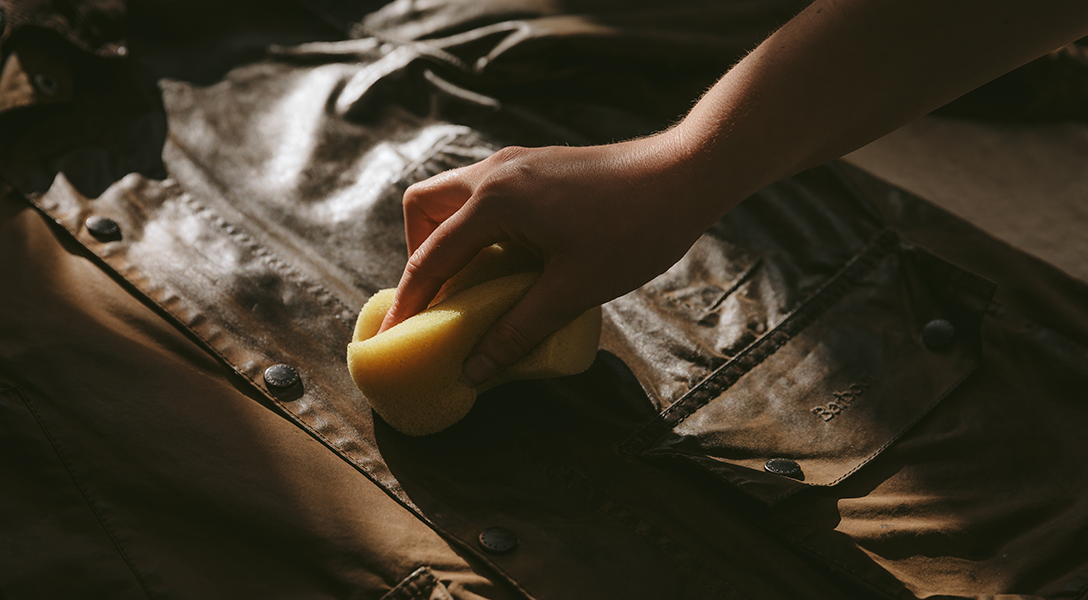 cleaning a barbour jacket