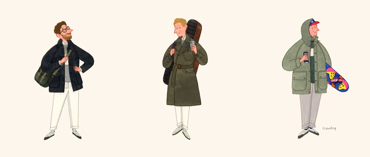 barbour white coat