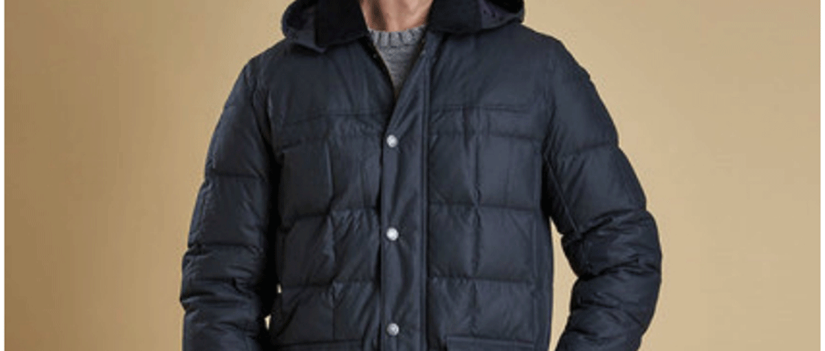 barbour down filled jackets