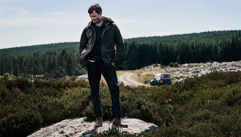 barbour defender holmby jacket